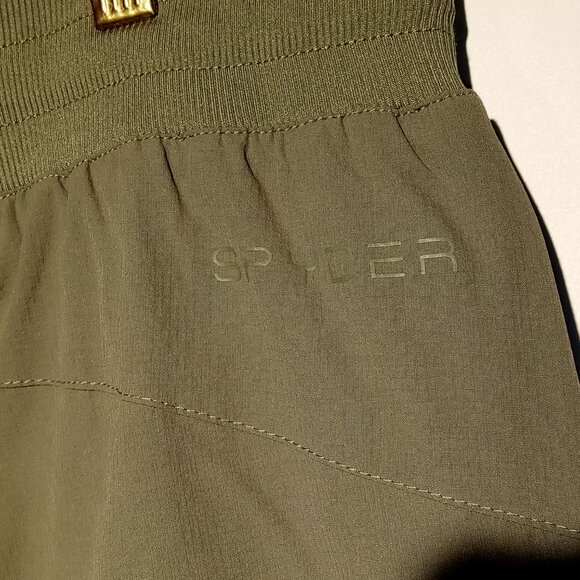 SPYDER Pants  women  XL Fleece lined Jogger  Agave Olive Green Elastic Waist NWT - Picture 8 of 12
